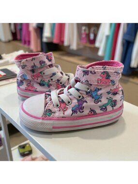 CONVERSE My Little Pony Toddler Hi Top Shoes Size 6